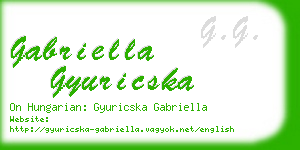 gabriella gyuricska business card